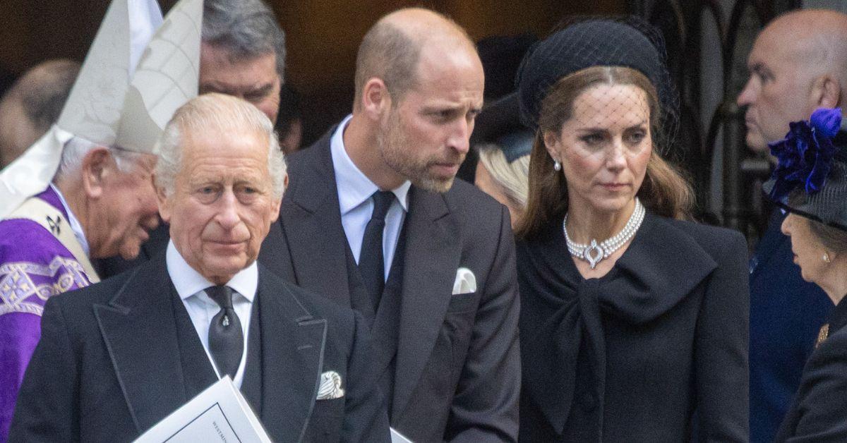 Photo of King Charles III, Prince William and Kate Middleton
