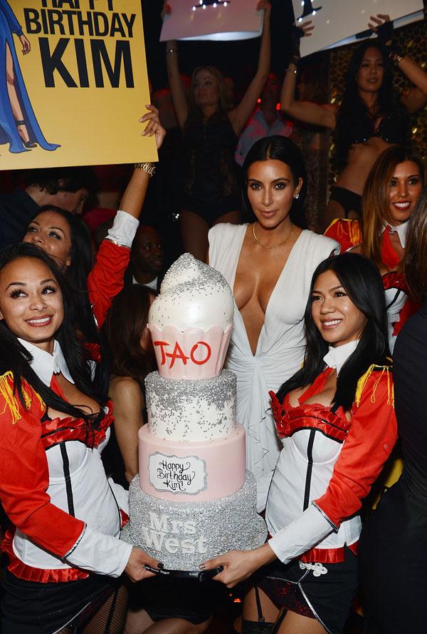 Kim Kardashian West Celebrates 34th Birthday at TAO Las Vegas