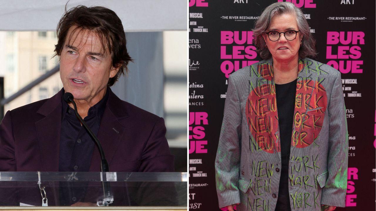 Image of Tom Cruise appeared on 'The Rosie O’Donnell Show' in December 1996, where he gave her flowers and multiple kisses.