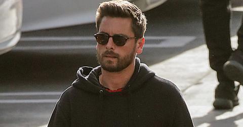 Scott Disick leaves the studio after filming for the KUWTK 10 year anniversary