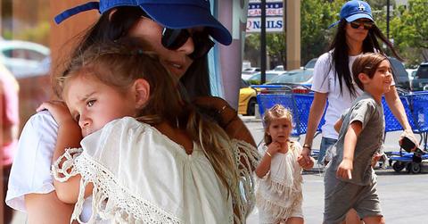 Kourtney kardashian spends day kids