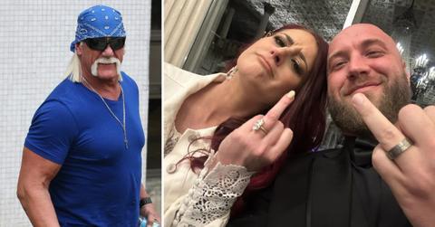 Photo of Hulk Hogan and a picture of Nick Hogan wife wife Tana Lee