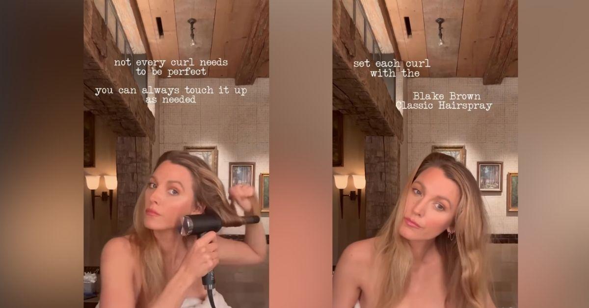 image of The actress revealed her 8-minute deep-wave hair routine. 