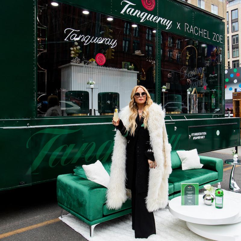 rachel zoe celebrated new york fashion week with tanqueray at the damn fancy styling station