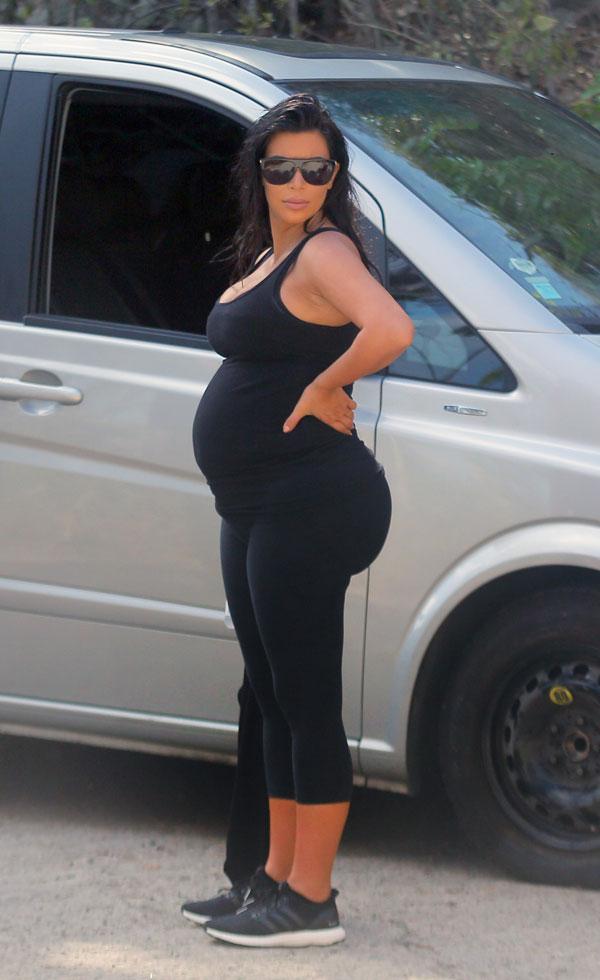 Kim kardashian weight gain pregnancy baby 05