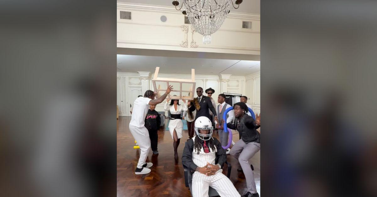 Image of Kim Kardashian also threw a table.
