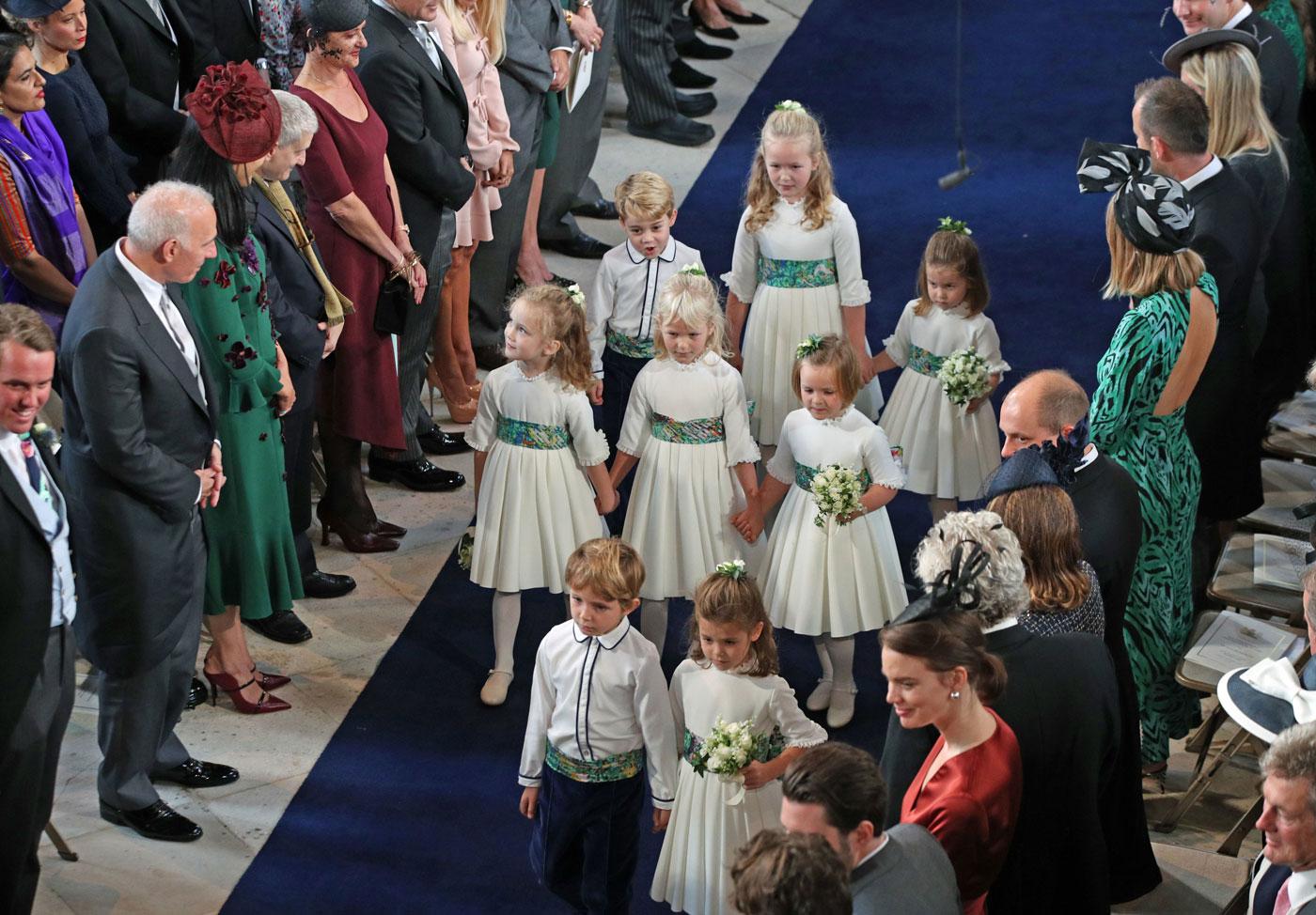 Prince george princess charlotte princess eugenie wedding 05