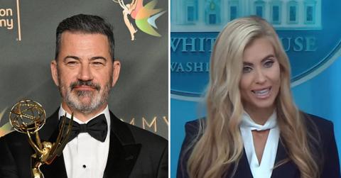 Photo of Jimmy Kimmel and Katie Zacharia.