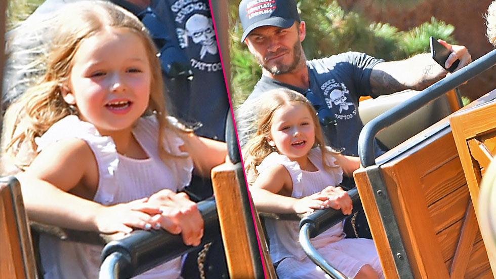 David victoria beckham harper disneyland california