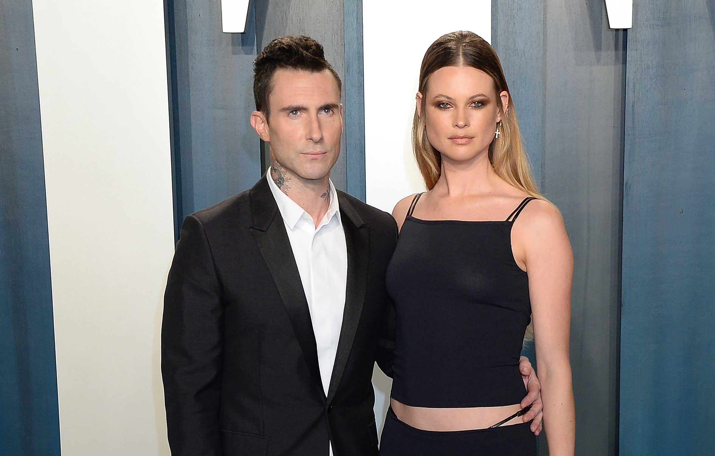 behati prinsloo shows off baby bump after husband adam levine allegedly cheated with  other women