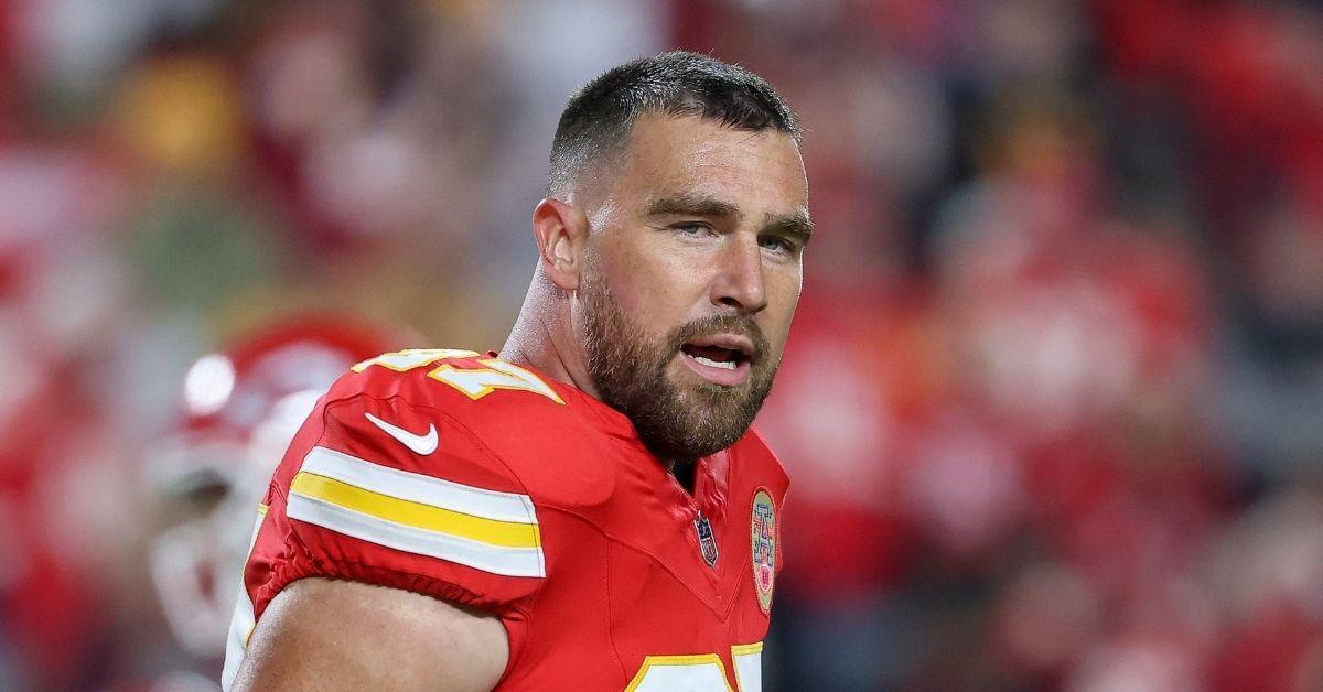 image of Travis Kelce initially joked back but later admitted he probably couldn’t pull it off.