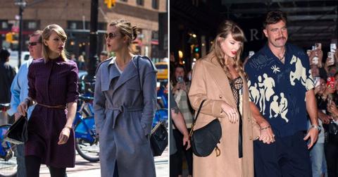 photo of Taylor Swift, Karlie Kloss and Travis Kelce.