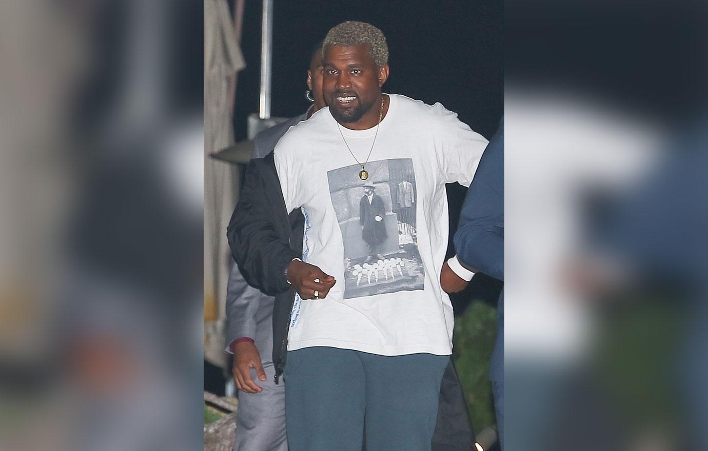 Guys Night Out! Kanye West grabs dinner with his crew