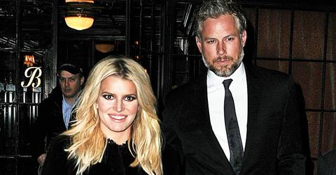 Jessica Simpson and husband Eric Johnson head out to an event in all black attire in NYC