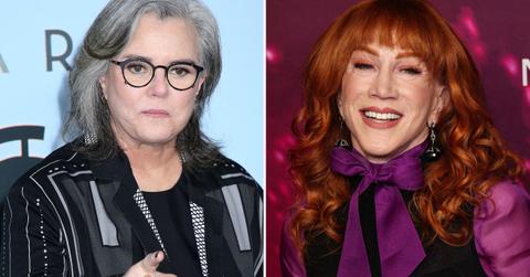 Split photo Rosie O'Donnell and Kathy Griffin