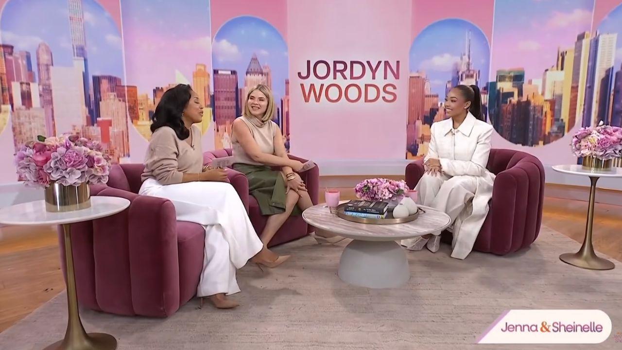 Image of Jordyn revealing that her custom wedding veil temporarily went missing before she exchanged vows with NBA star