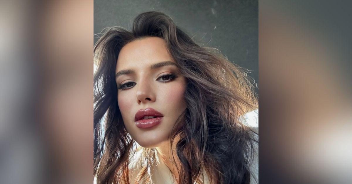 Bella Thorne Gets Busty In Black Leather Bra Photo