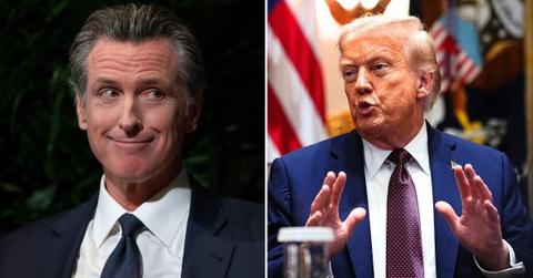 photo of Gavin Newsom and Donald Trump