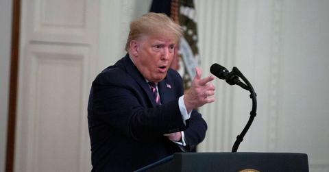 donald trump malfunctions speech rolling stones