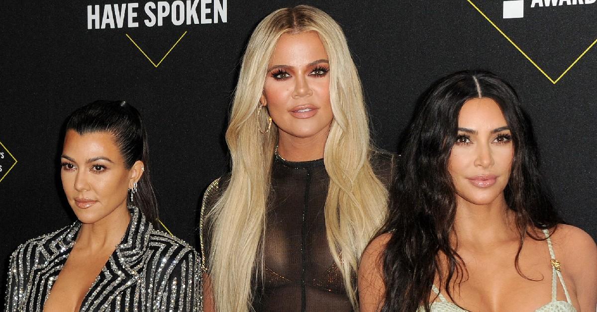 Photo of Kourtney, Khloé and Kim Kardashian.