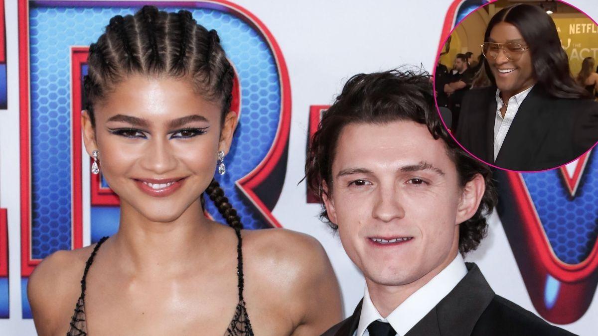 Photo of Law Roach, Zendaya and Tom Holland