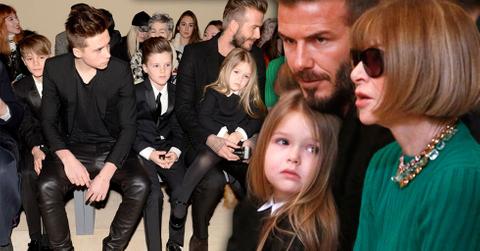 Victoria beckham daughter harper fashion week