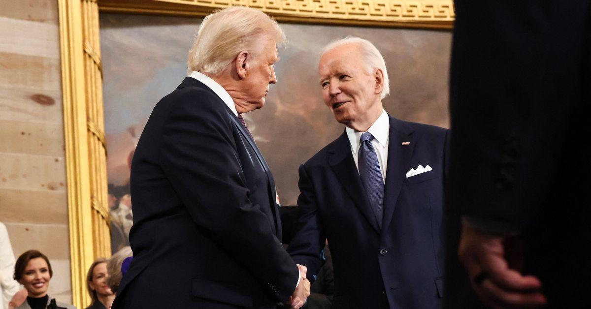 Photo of Donald Trump and Joe Biden