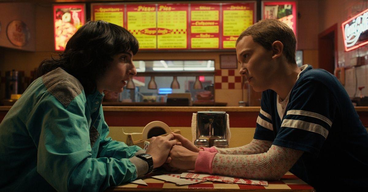 Photo of Finn Wolfhard and Millie Bobby Brown