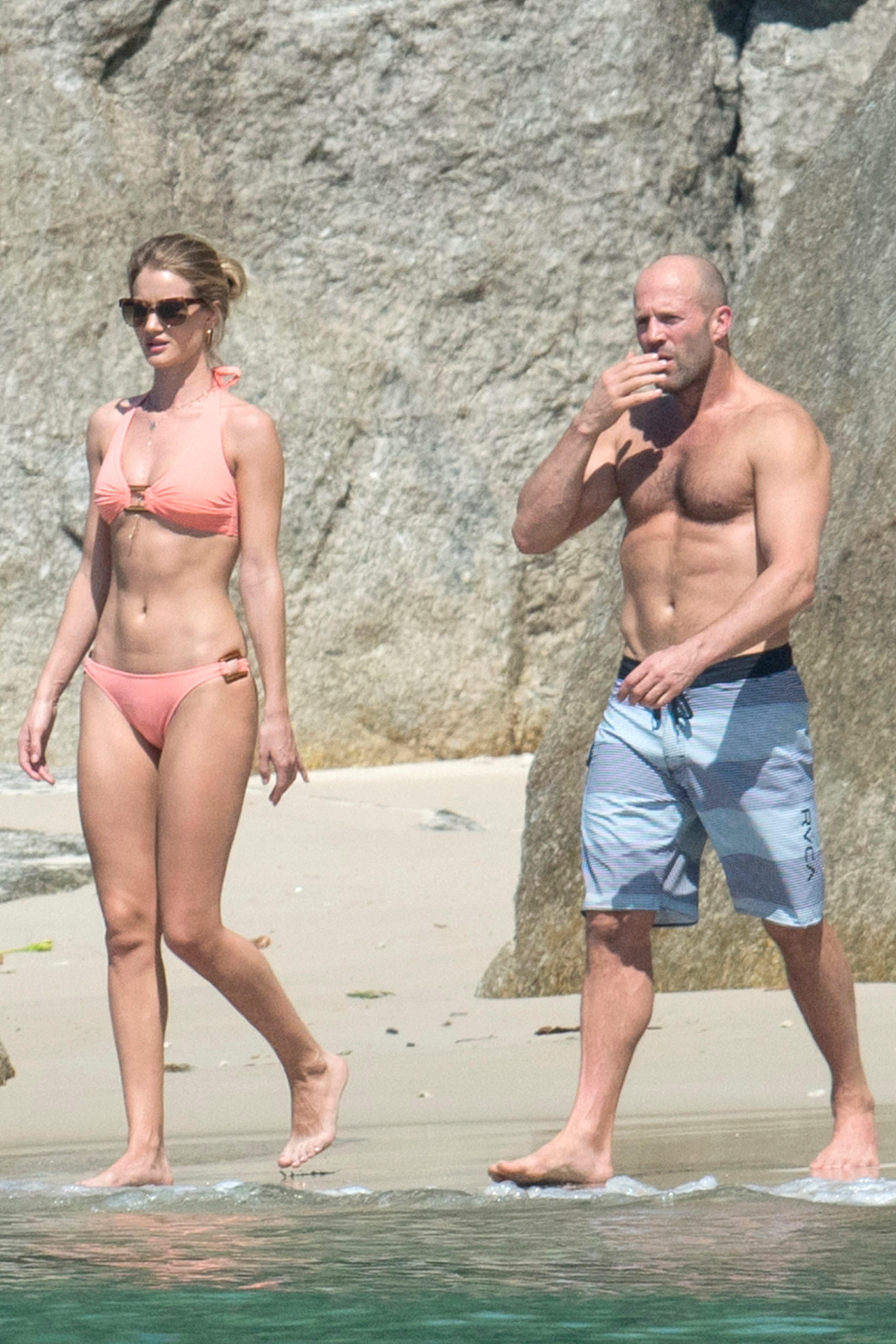 Rosie Huntington Whiteley And Jason Statham Are A Smoking Hot