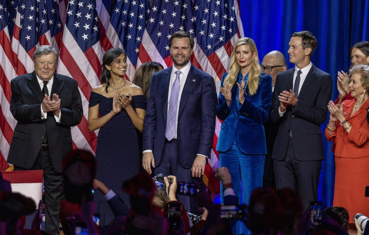 Ivanka Trump Joins Dad Donald On Stage After Election Win