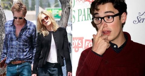 Split photo of Kevin Bacon, Kyra Sedgwick, and Joey Bragg