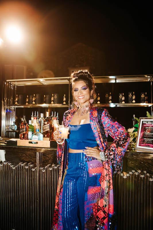 lilly singh celebrates diwali with custom johnnie walker blue label cocktail