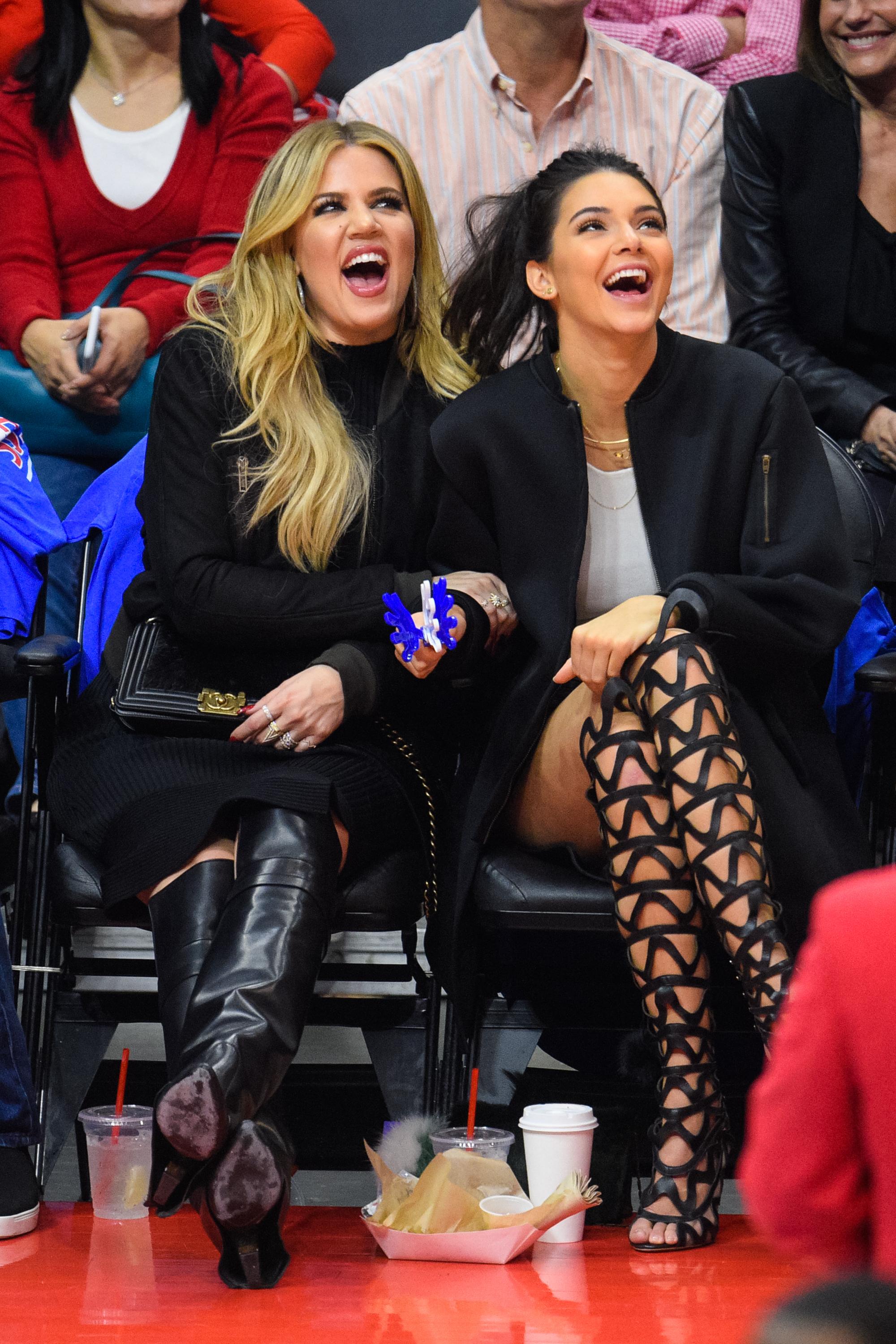 Celebrities At The Los Angeles Clippers Game