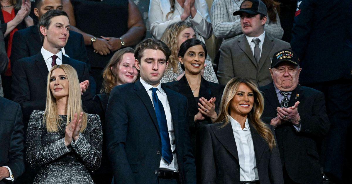 image of Melania Trump is reportedly upset over videos of Barron Trump.