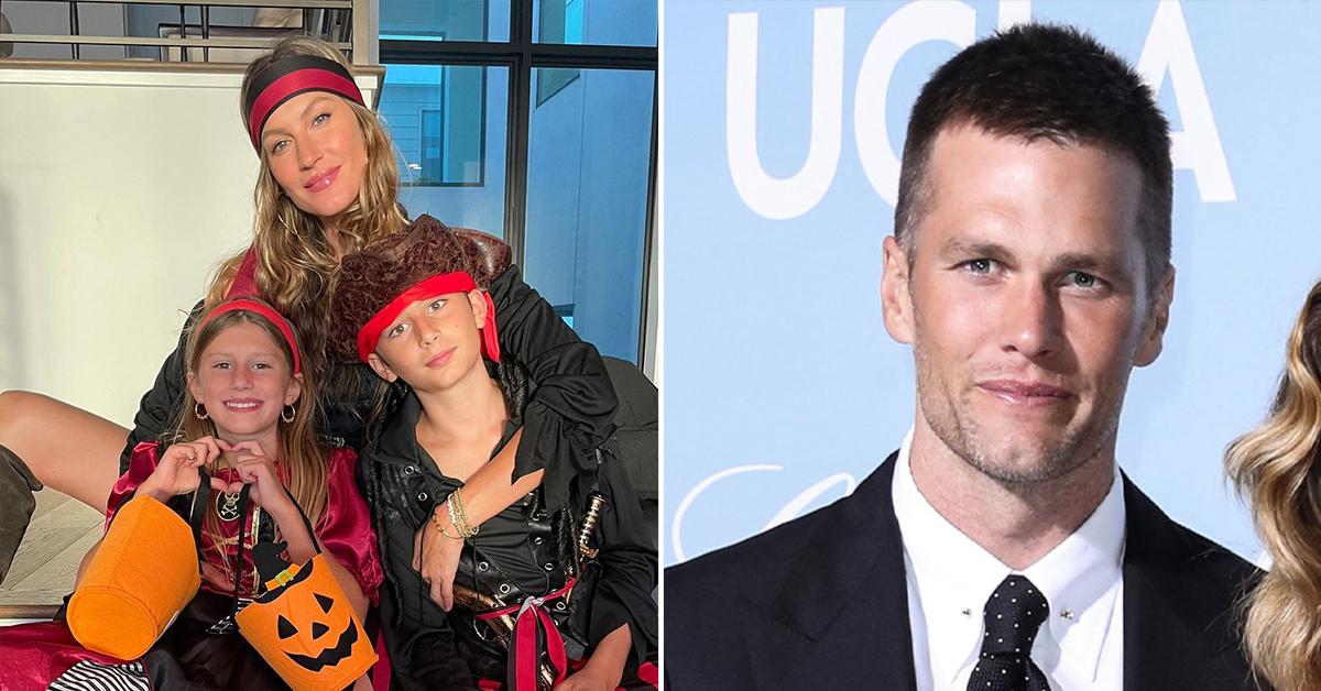 Gisele Bundchen & Kids Go To Pumpkin Patch As Tom Brady Suffers Defeat
