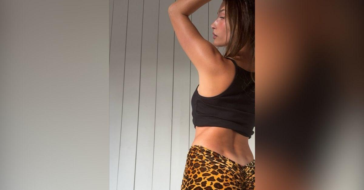 image of Hailey Bieber showed off her figure in new Instagram photos.