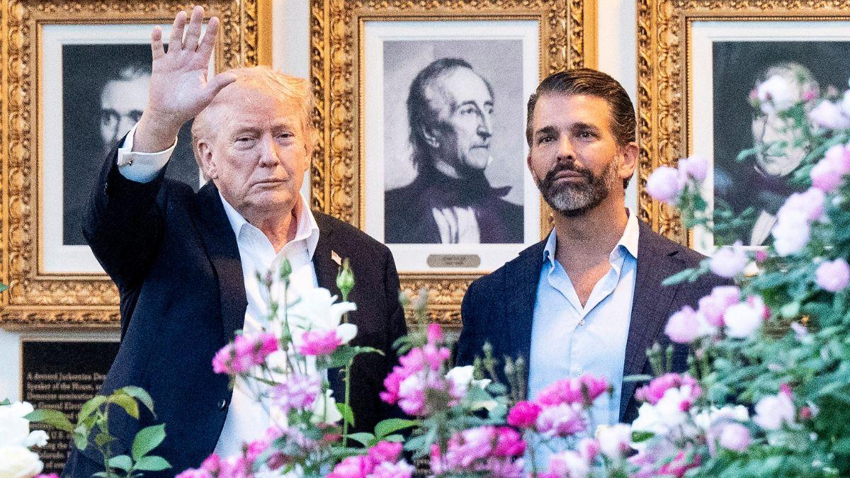 Photo of Donald Trump and Donald Trump Jr.