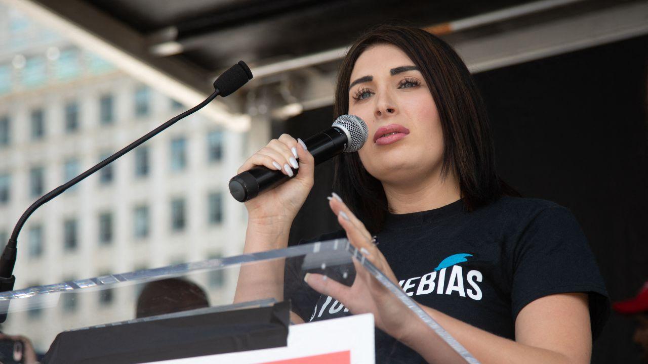 Image of Laura Loomer’s video dramatized reports of an Iranian assassination plot against Donald Trump.