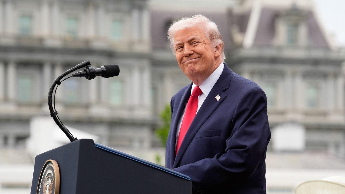 Image of Donald Trump emphasized historic U.S.-U.K. ties.