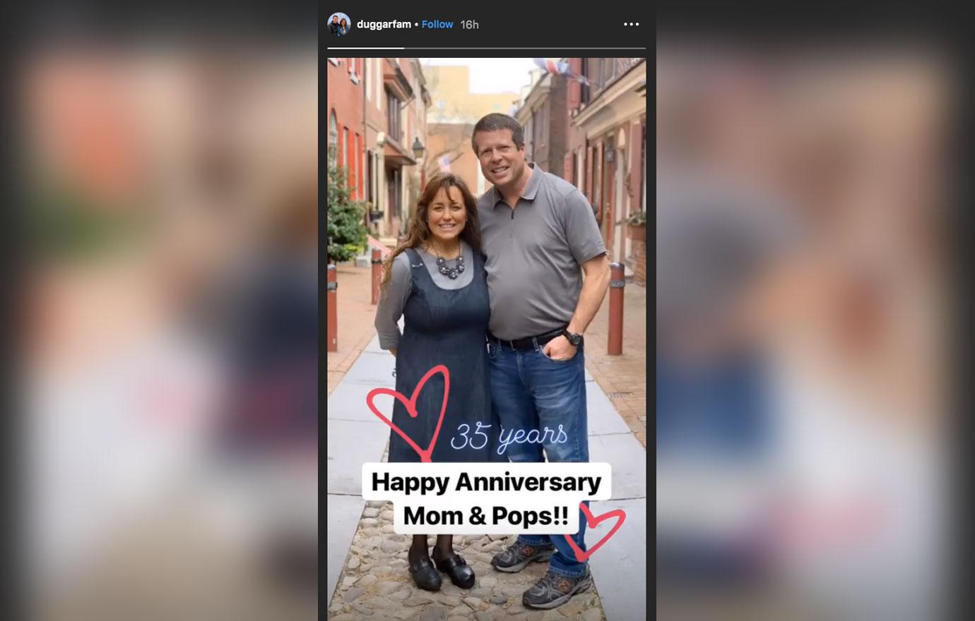 Jana Duggar Parents Anniversary