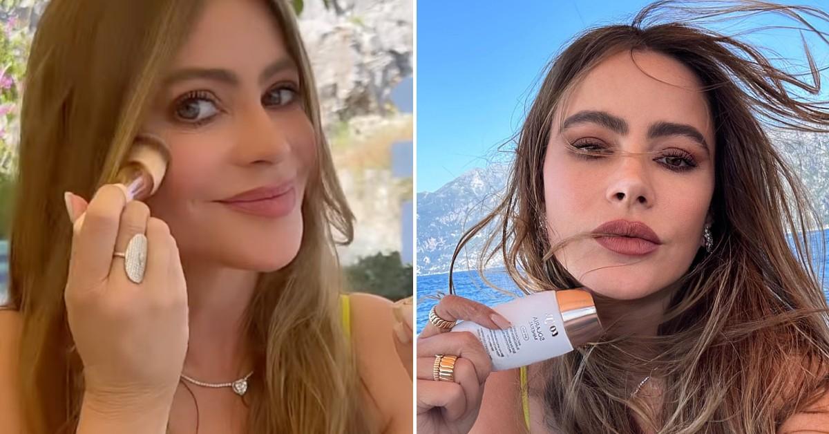 Sofia Vergara Called Out For Using 'Bizarre Filter' On Vacation