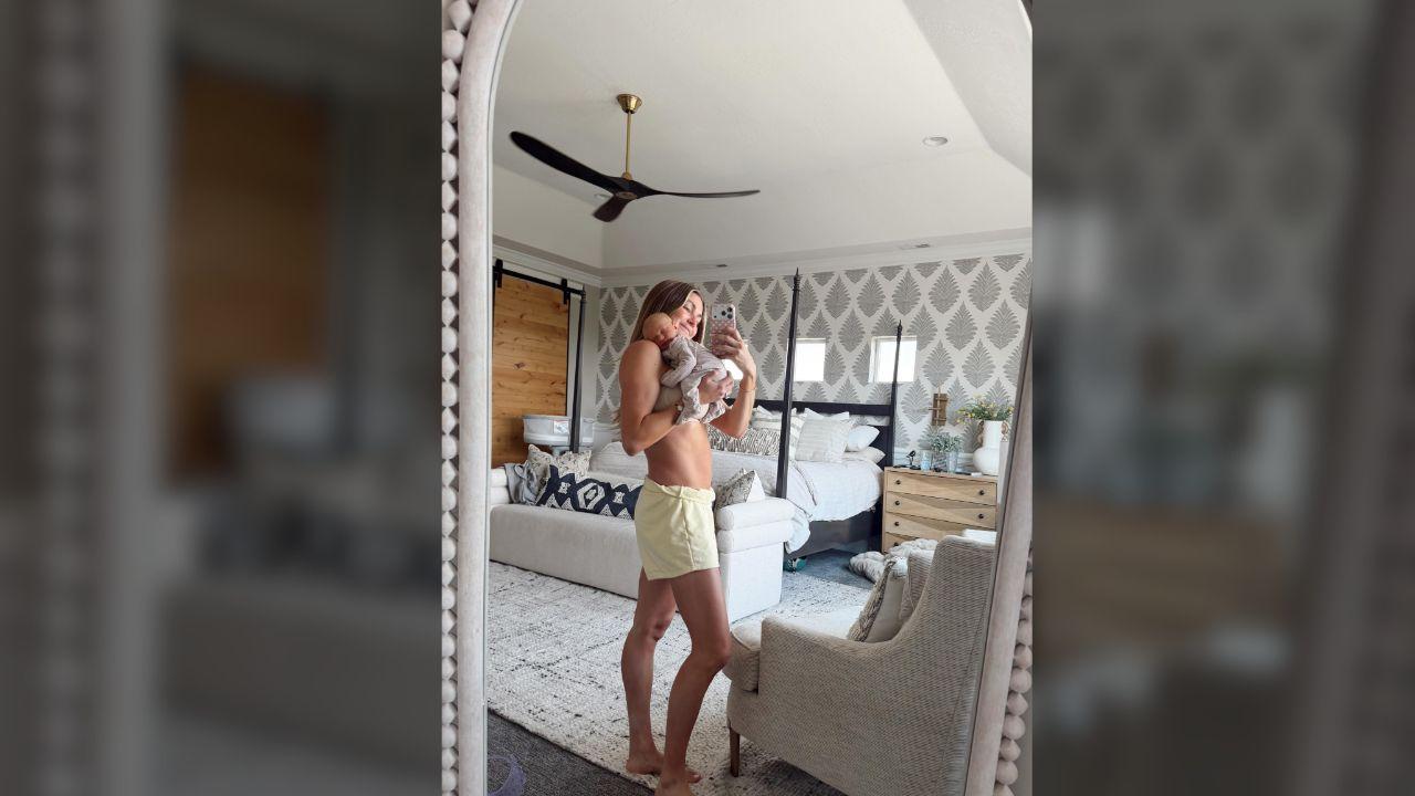 image of Lindsay Arnold welcomed her son in June. 