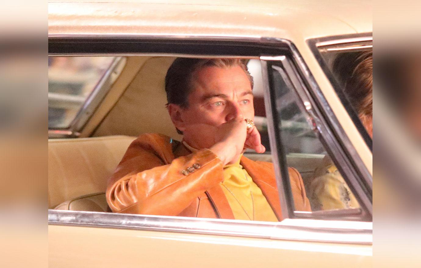 EXCLUSIVE: Leonardo Di Caprio and Brad Pitt shoot Once Upon a Time in Hollywood