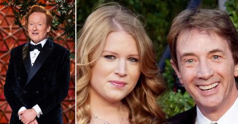 Composite photo of Conan O'Brien, Katherine Short and Martin Short