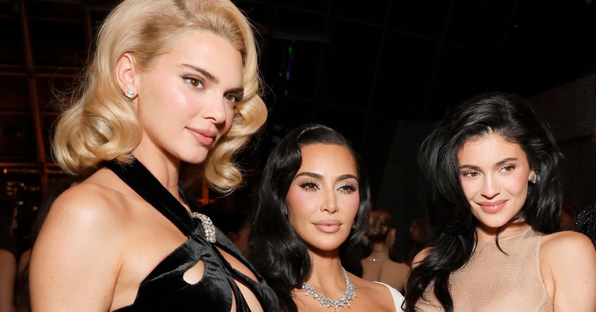 Photo of Kendall Jenner, Kim Kardashian and Kylie Jenner.