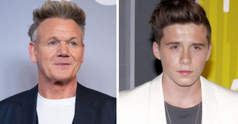 split photo of Gordon Ramsay & Brooklyn Beckham