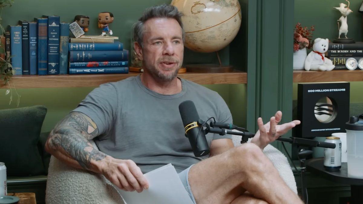 Image of Dax Shepard was not aware of the anniversary post debate.