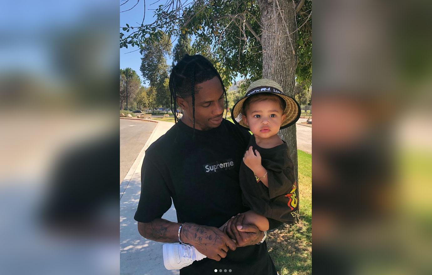 Travis Scott With Stormi Instagram Kylie Jenner Split