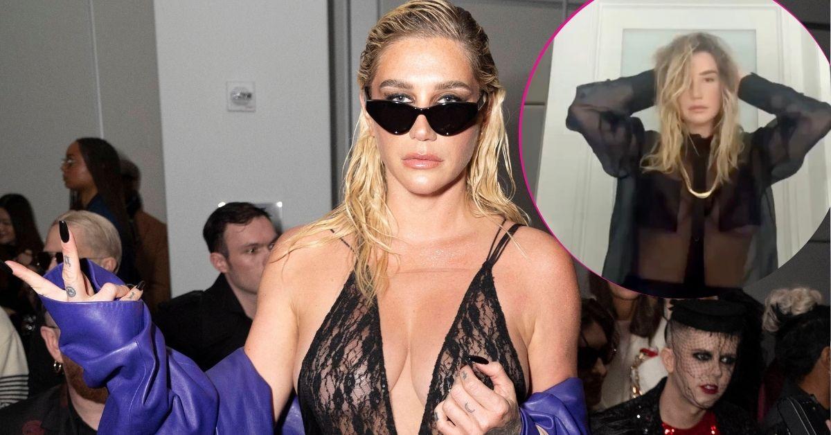 image and inset of Kesha