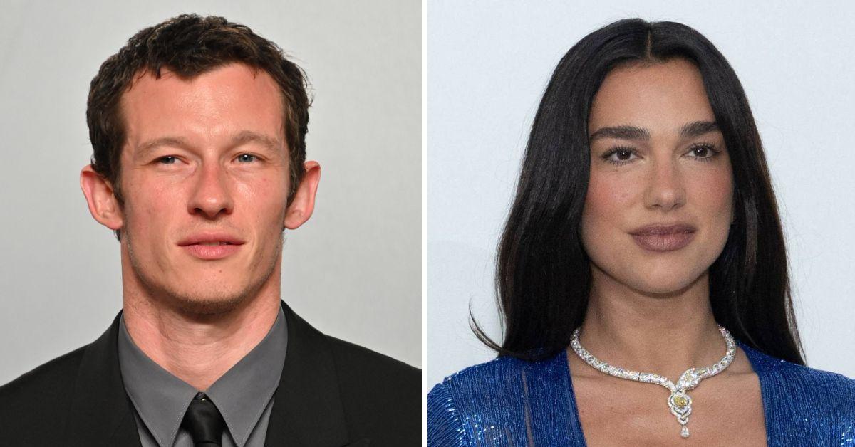 dua lipa callum turner elton john oscars party